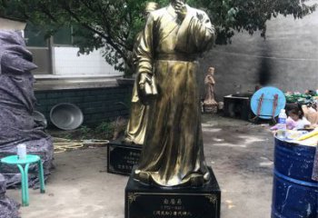 唐山白居易仿铜雕像经典中国古代诗人的艺术再现