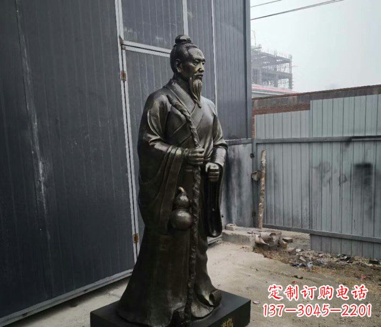 唐山扁鹊人物古代名医铜雕摆件