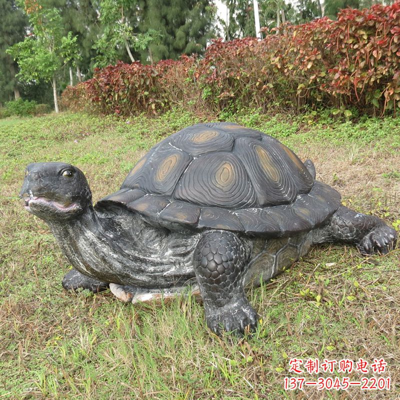 唐山玻璃钢乌龟雕塑传承古老文化