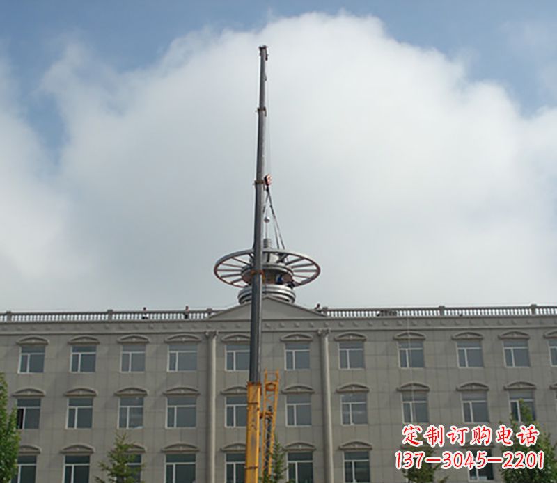 唐山不锈钢避雷针雕塑——安全保护灵感之源