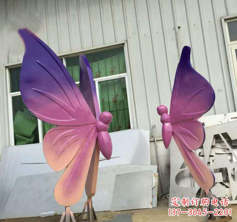 唐山不锈钢彩色蝴蝶雕塑