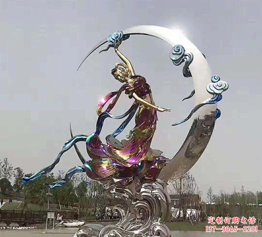 唐山不锈钢嫦娥奔月雕塑