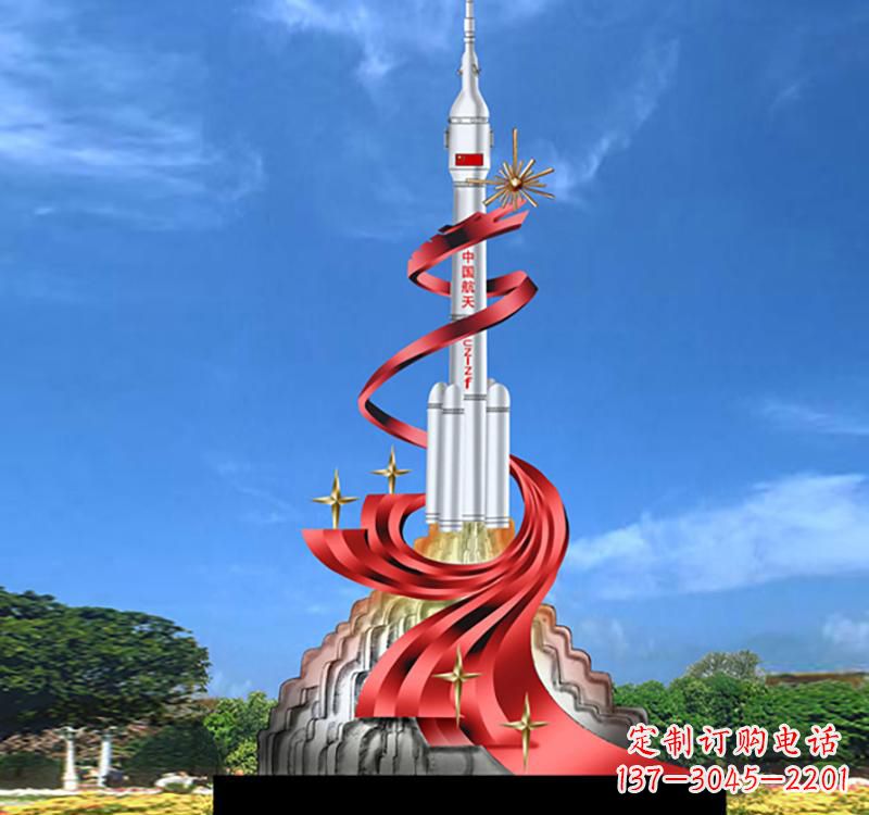 唐山嫦娥飞天——不锈钢嫦娥雕塑