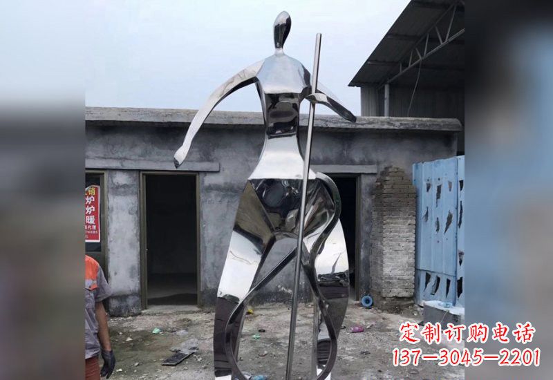 唐山精致的不锈钢大提琴雕塑
