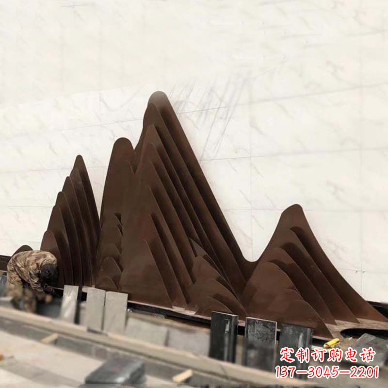 唐山精美不锈钢假山雕塑