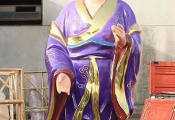 唐山玻璃钢宗教庙宇彩绘八仙神像