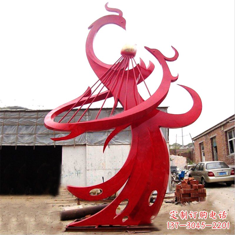 唐山不锈钢凤凰雕塑绚丽多彩的艺术瑰宝