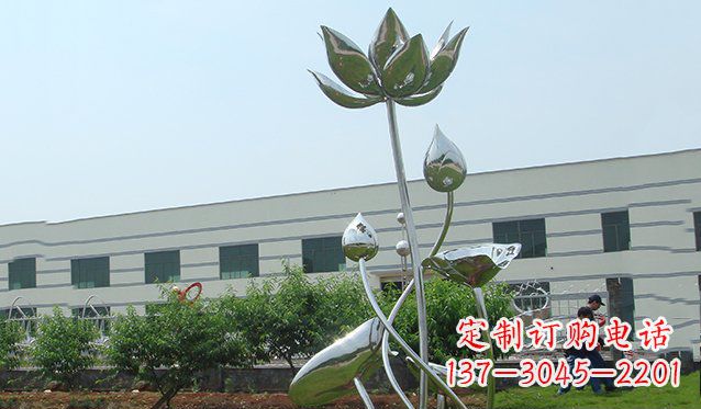 唐山不锈钢荷花雕塑