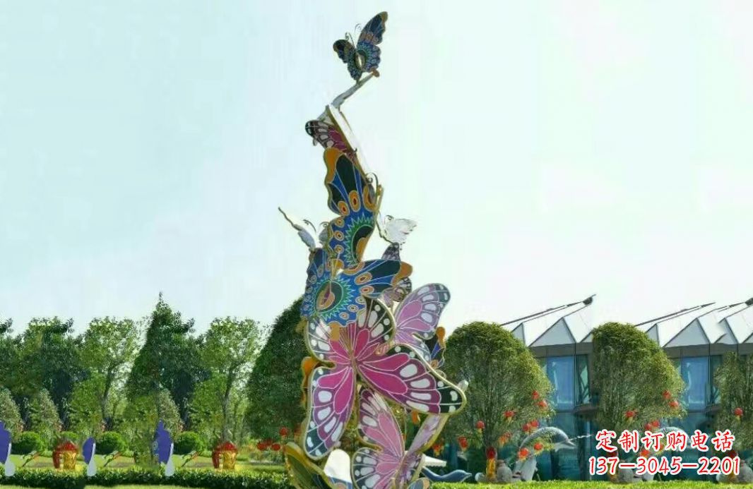 唐山不锈钢蝴蝶美丽的雕塑之美