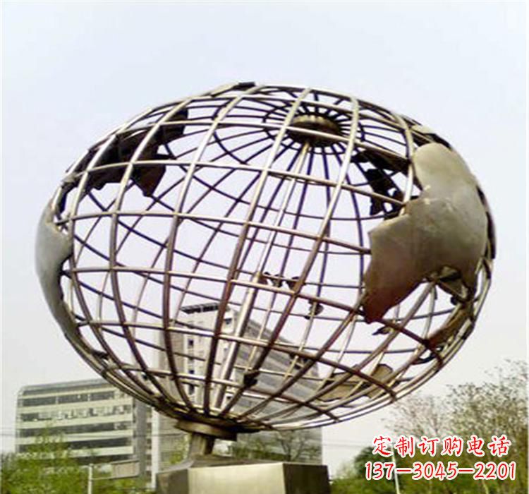 唐山不锈钢地球仪雕塑让美景永恒