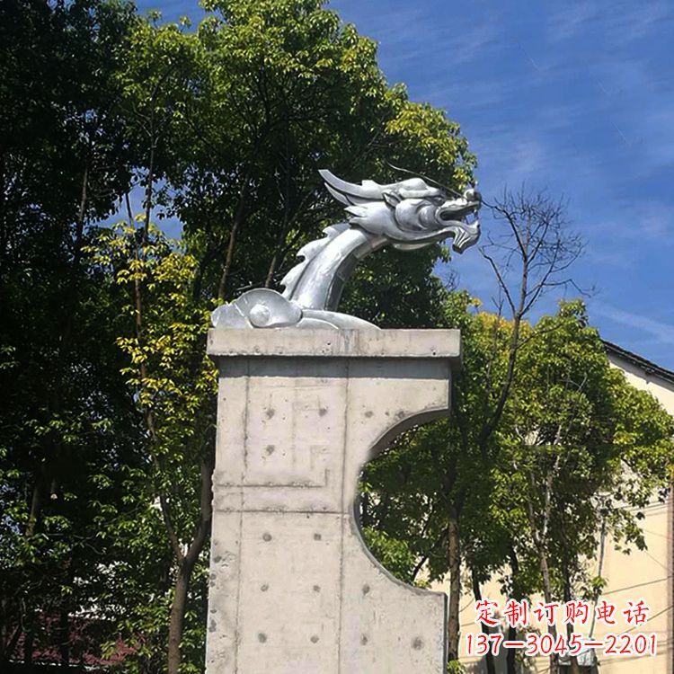 唐山不锈钢龙雕塑——传承中华文化精髓