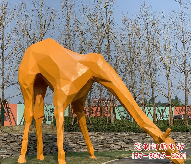 唐山不锈钢雕刻的精美动物雕塑