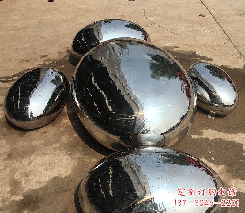 唐山精致灵动的不锈钢水滴雕塑