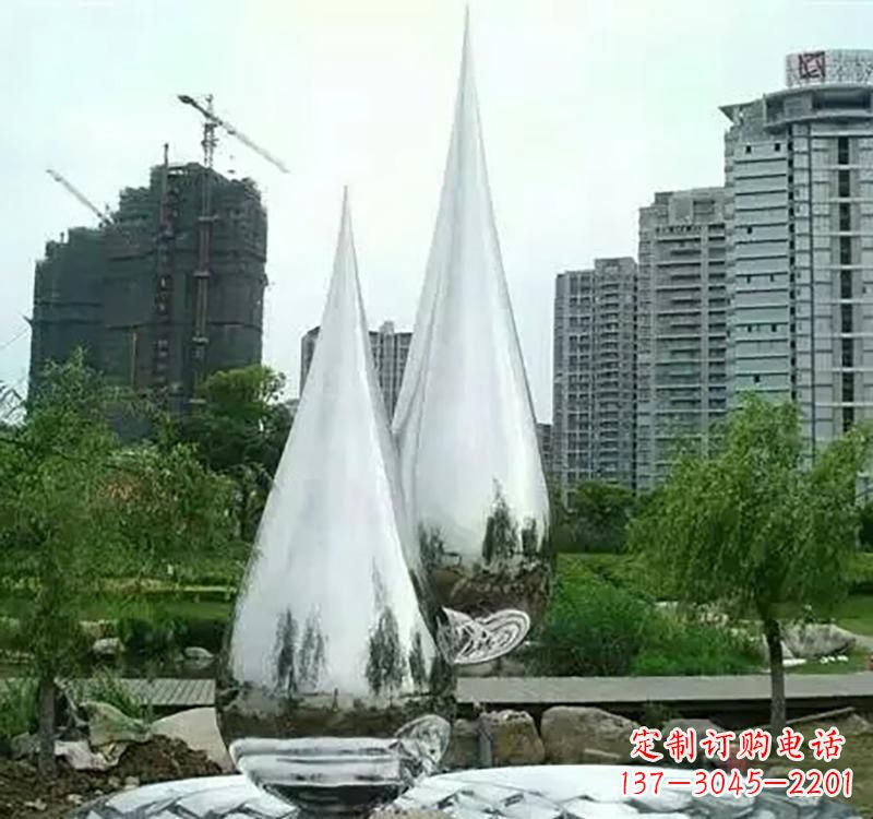 唐山不锈钢水滴拱门雕塑