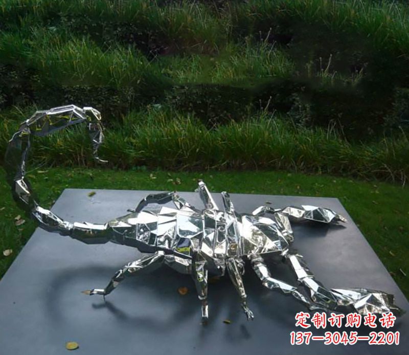 唐山不锈钢蝎子雕塑精致且充满魅力