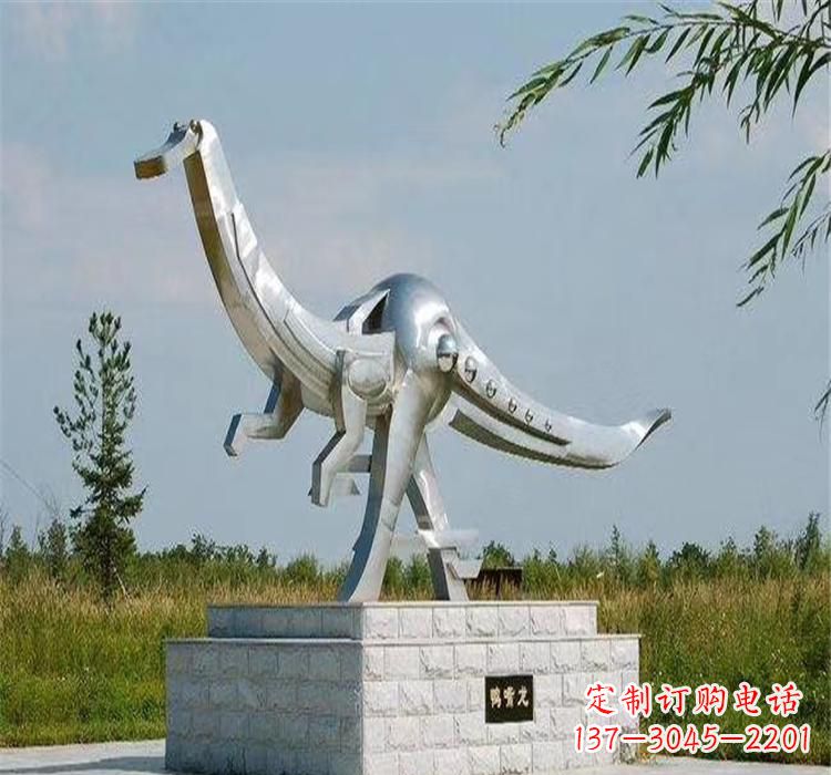 唐山不锈钢鸭嘴龙雕塑传承独特艺术魅力