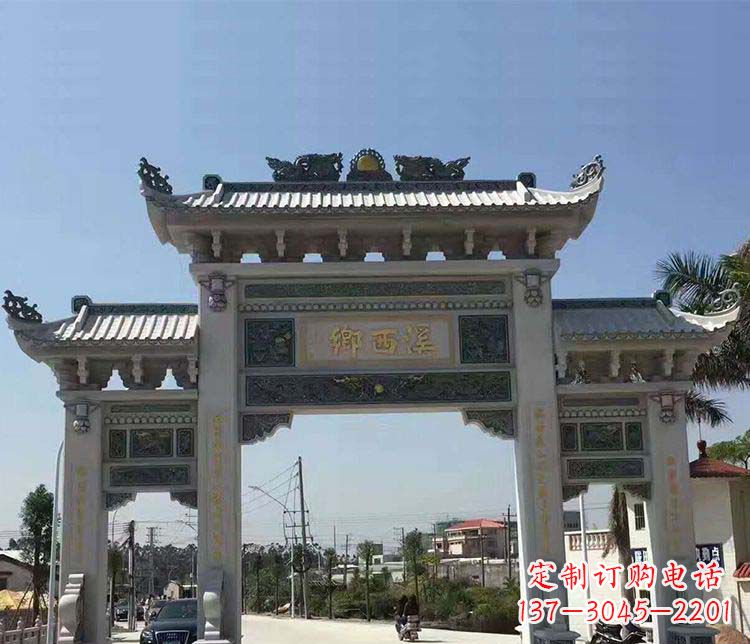 唐山石牌坊雕塑——缅怀深厚的历史情谊