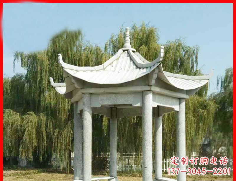 唐山精美大理石凉亭雕塑