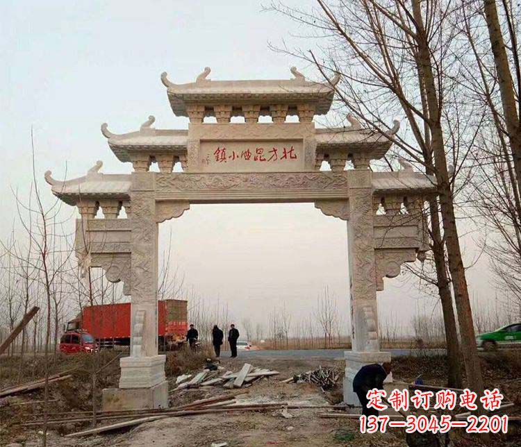 唐山大理石牌坊石雕