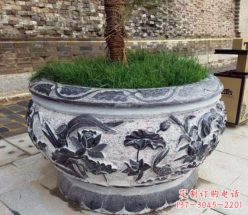 唐山精美花盆雕塑,点亮你的道路景观