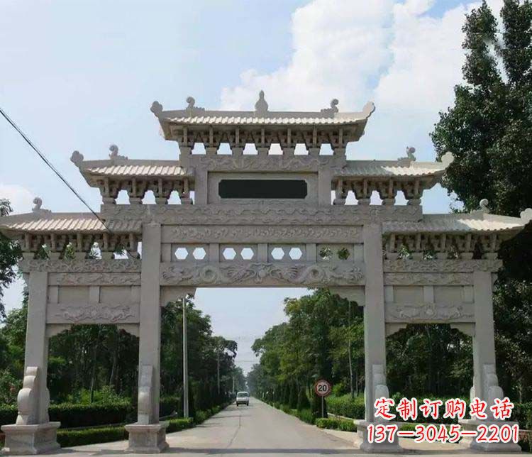 唐山定制牌坊雕塑,传承中国传统文化
