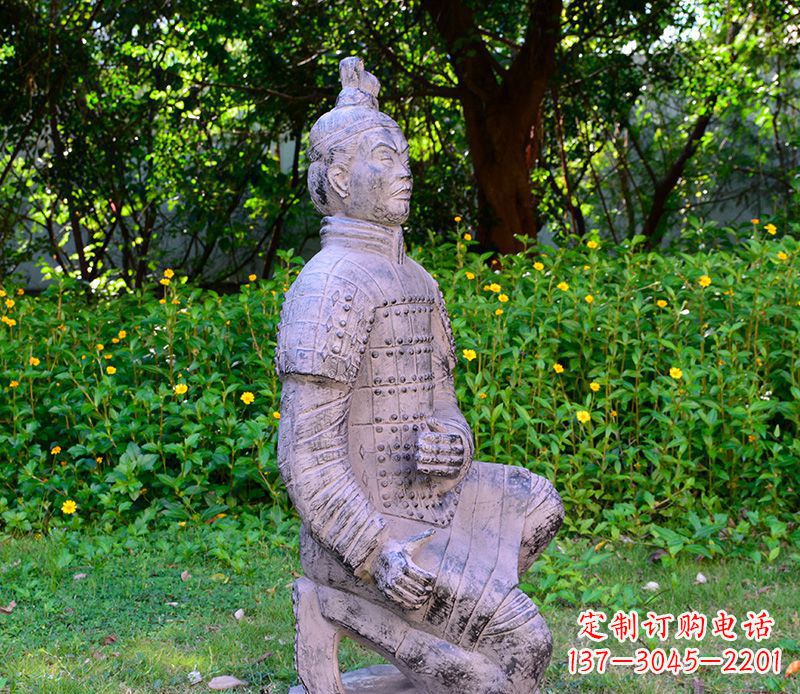 唐山仿古兵马俑公园景观石雕