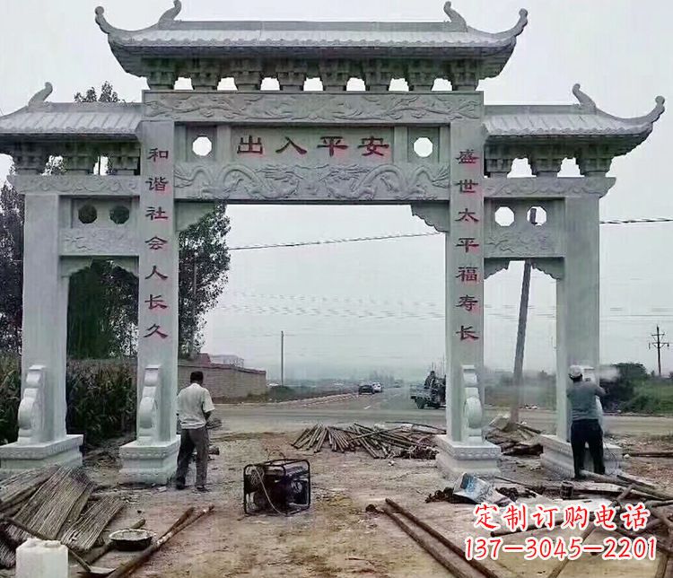 唐山仿古石牌坊石雕