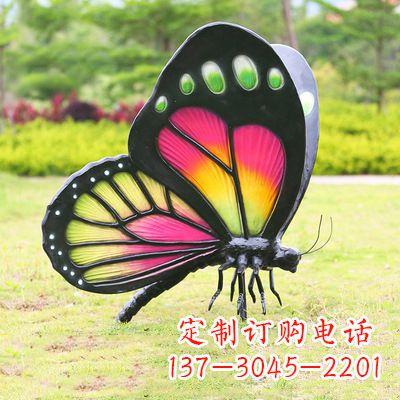 唐山仿真蝴蝶_品红色款405x78x110