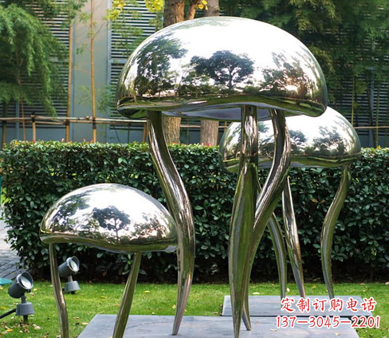 唐山艺术水母不锈钢雕塑