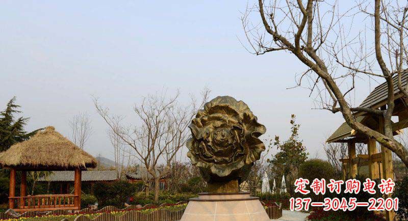 唐山公园大白菜景观铜雕