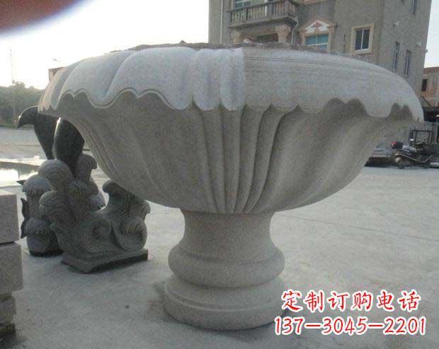 唐山高端大理石花盆雕塑