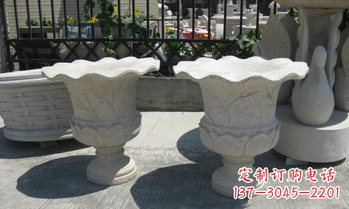 唐山大理石花盆雕塑