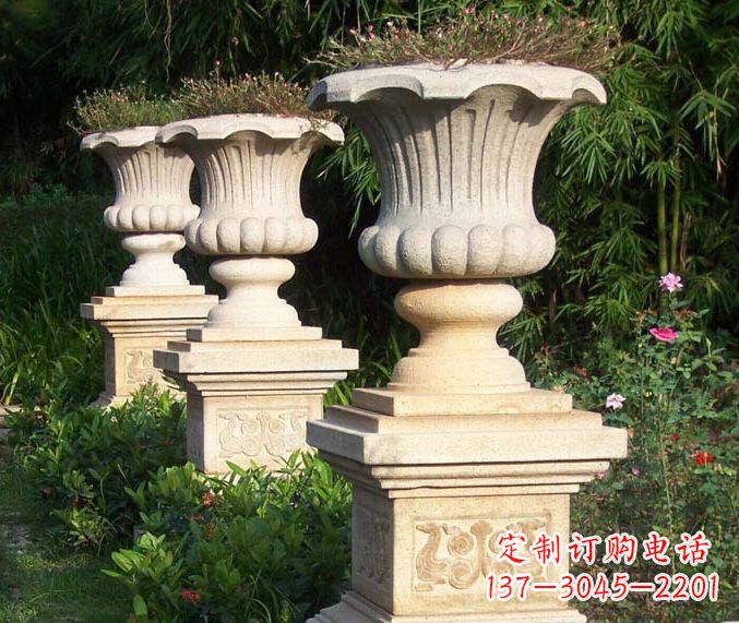 唐山高质量大理石花盆石雕