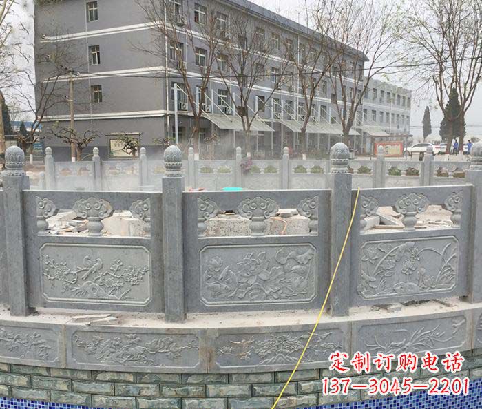 唐山公园景观大理石栏板雕塑