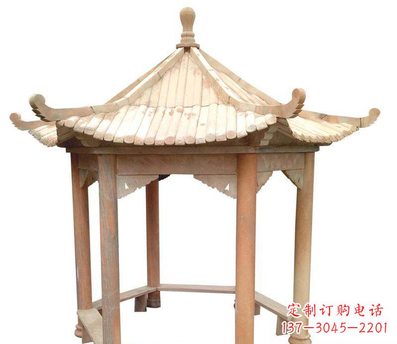 唐山精美六角凉亭雕塑