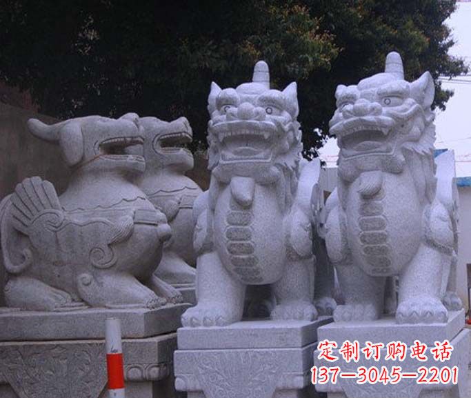 唐山古代神兽独角兽石雕