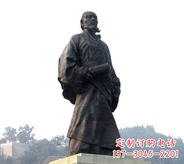 唐山古代著名史学家司马迁塑像