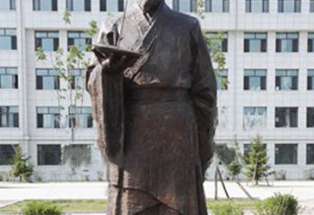 唐山传承古代珍贵文化—祖冲之铜雕塑