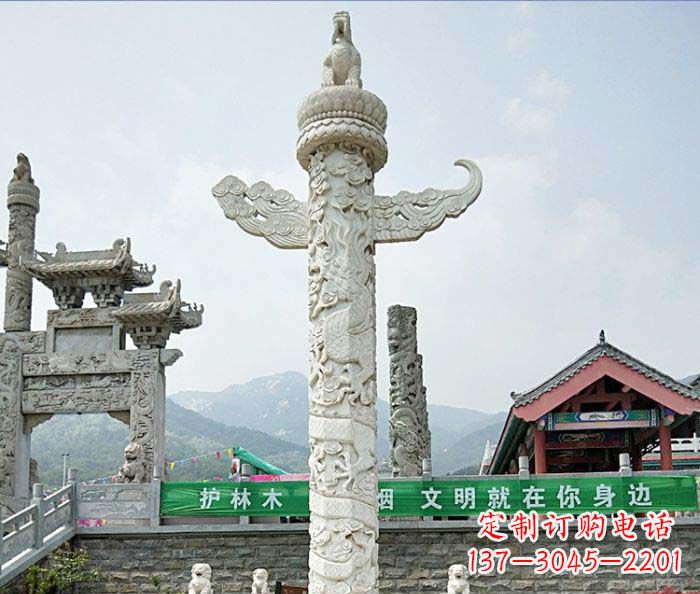 唐山广场景观大理石华表石雕
