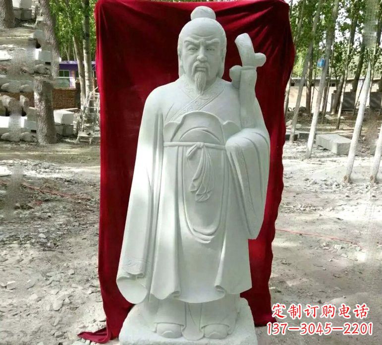 唐山汉白玉古代名医华佗雕塑