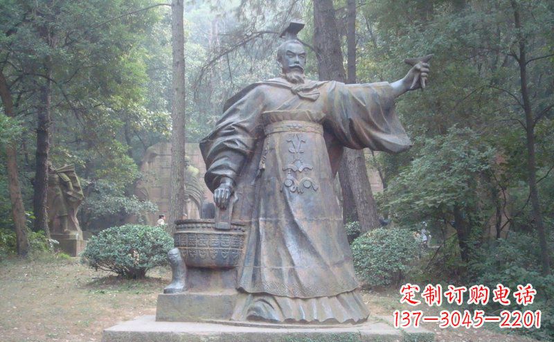 唐山汉武帝古代名人铜雕