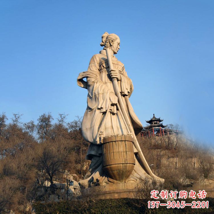 唐山景区景点历史名人古代著名美女文姜大型景观雕塑