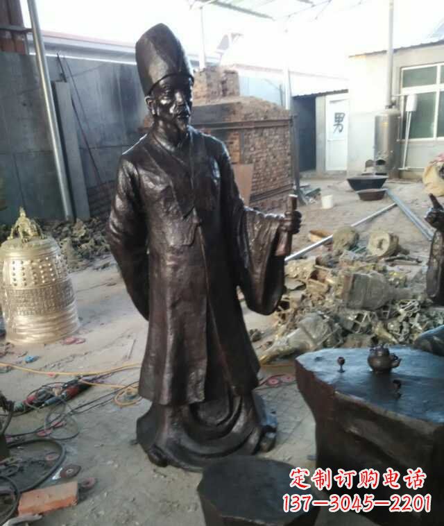 唐山李时珍古代名医铜雕