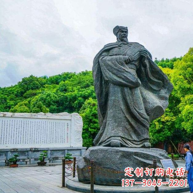 唐山汇聚历史荣光——中领雕塑诸葛亮雕塑