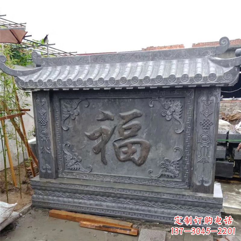 唐山中领雕塑：福字雕塑，点缀婚房庭院