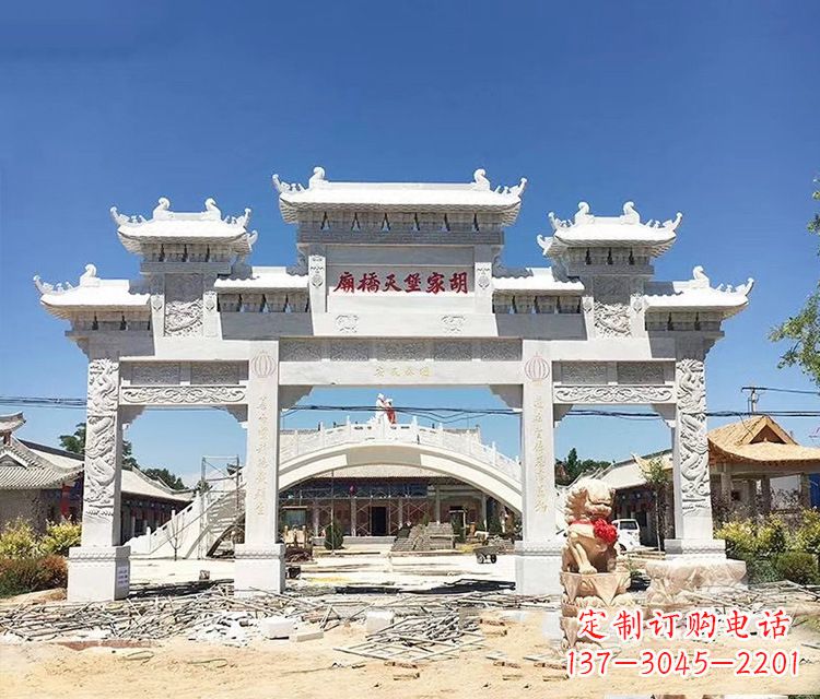 唐山石牌坊的雕刻