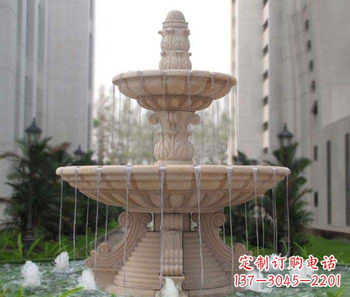 唐山双层喷泉小区石雕