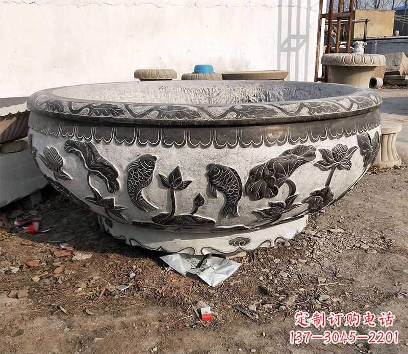 唐山庭院水缸景观石雕