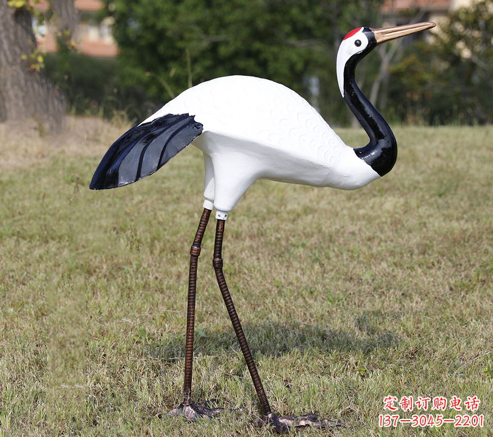 唐山庭院仙鹤雕塑