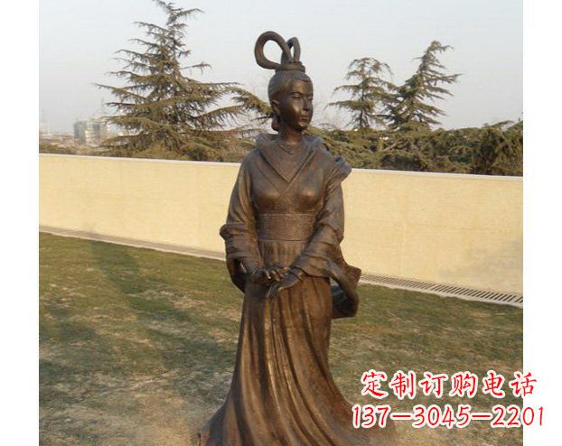 唐山铜雕古代美女人物雕塑